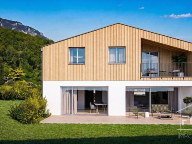 NEU 16,5 Uhr Villa am Ende der Reihe – Garten, Terrasse und Blick auf Dents du Midi – Muraz