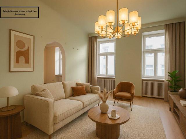 NEU+ 4 Zimmer ALTBAUWOHNUNG in ruhiger Lage! Sanierungsbedürftig