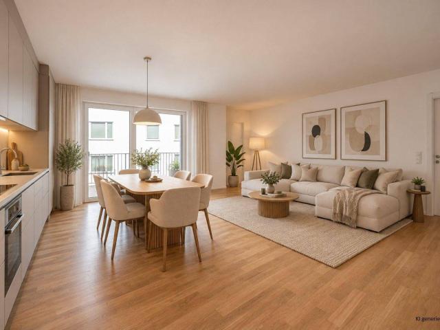 NEU+ 4 Zimmer Neubau Erstbezug mit Terrasse, Loggia, zwei Bädern und Schrankräumen