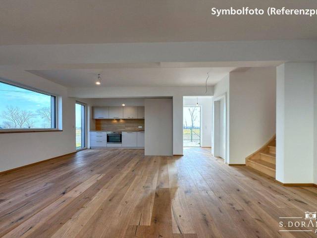 NEU! + NEUBAU IN 1220 WIEN ESSLING + 6 ZIMMER EIGENTUMSHÄUSER MIT GARTEN + SCHLÜSSELFERTIG + WÄRMEPUMPE UND PHOTOVOLTAIK + BEZUG AB 01.10.2026