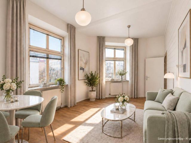 NEU+ Altbau mit Charme & Sanierungspotenzial – 2 Zimmer