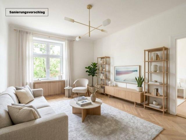NEU+ Altbau mit Potenzial – sanierungsbedürftige 2 Zimmer Wohnung