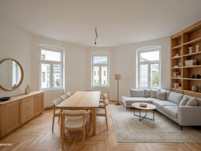 NEU+ Altbau neu erleben! Generalsanierte 3 Zimmer Wohnung mit Wohnküche, Dusche und Wanne – ohne Lift