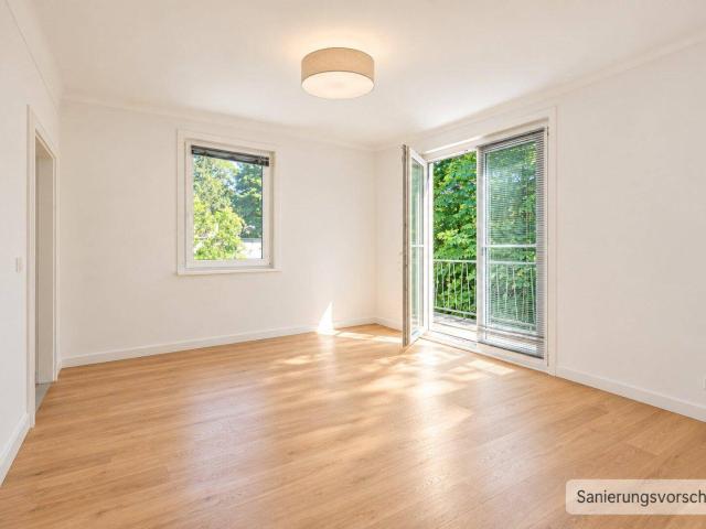 NEU+ Gepflegte 1,5 Zimmer Wohnung mit 8 m² Westterrasse und Grünblick