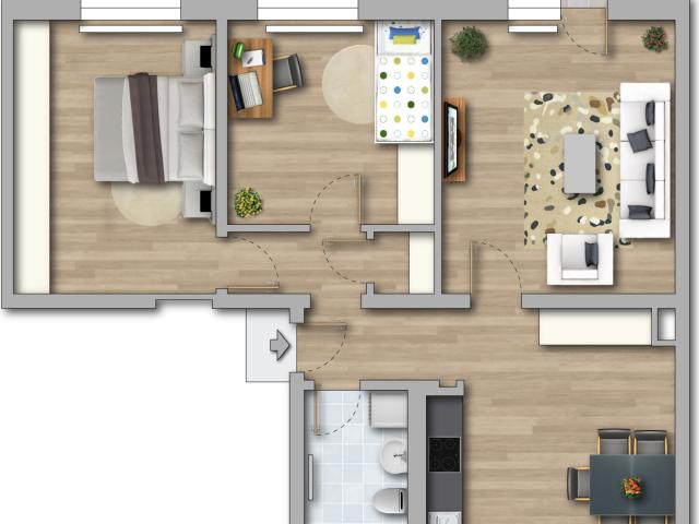 Neu geschnittene 3 Raum Wohnung mit Balkon in Merseburg Süd
