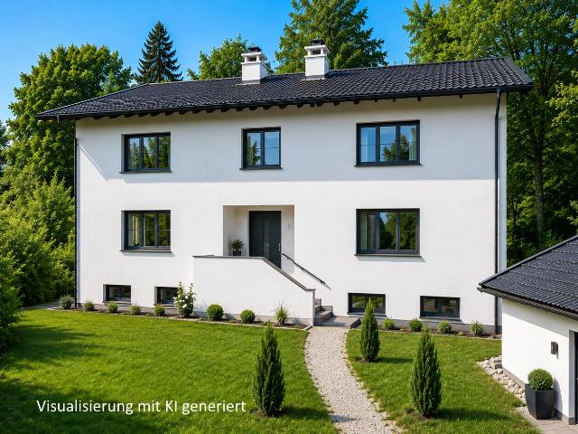 Neu: Einfamilien /Zweifamilienhaus auf Parkrandgrundstück am Starnberger See