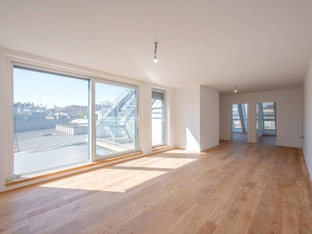 NEU+ außergewöhnliche 3 Zimmer Neubauwohnung mit Balkon mitten im 5. Bezirk Erstbezug