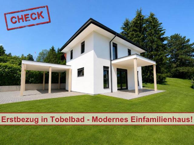NEU in Tobelbad! Exklusives Einfamilienhaus mit sonnigem Garten und moderner Architektur!