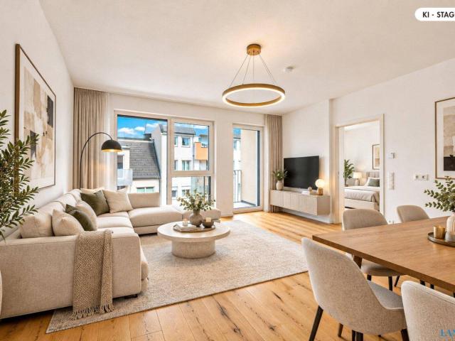 NEU * IDEAL FÜR ANLEGER UND EIGENNUTZER MODERNE 2 ZIMMER WOHNUNG MIT LOGGIA ERSTBEZUG
