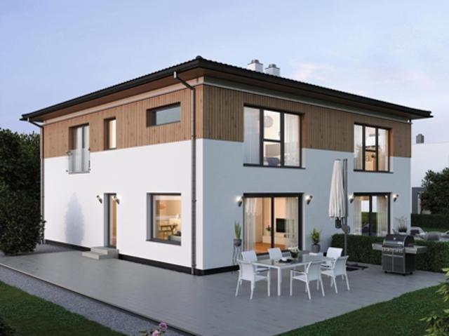 Neu & Neu Neubau von zwei Doppelhaushälften mit Südgarten im Neubaugebiet von Hähnlein