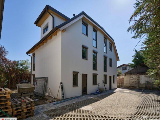 NEU! + NEUBAU IN 1220 WIEN ESSLING + 6 ZIMMER EIGENTUMSHÄUSER MIT GARTEN + SCHLÜSSELFERTIG + WÄRMEPUMPE UND PHOTOVOLTAIK + BEZUG AB 01.10.2026
