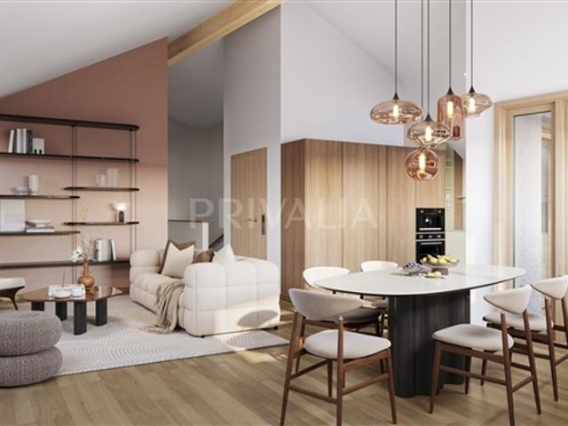 NEU Neuentwicklung Le Hameau du Bourg – Charmante Dachbodenwohnung mit vier Zimmern und Loggia