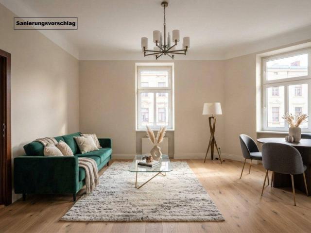 NEU+ Sanierungsbedürftige 3 Zimmer Altbauwohnung mit Einbauküche und Gestaltungspotenzial