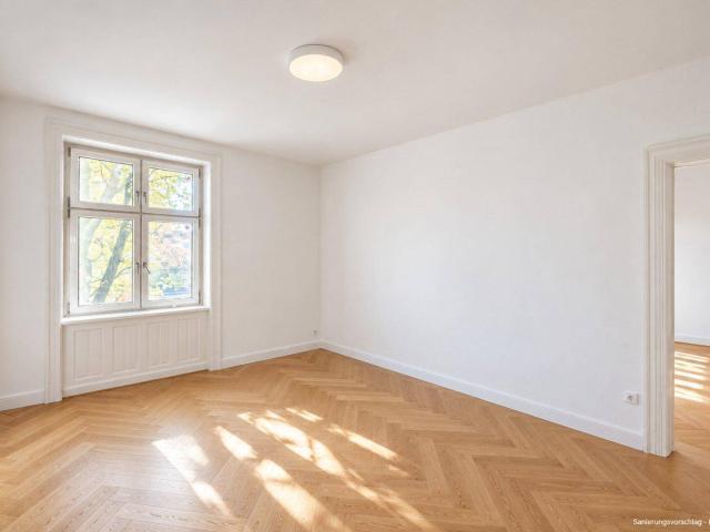 NEU+ Sanierungsbedürftiger 2 Zimmer Altbau ohne Heizung – Balkon geplant, Bewilligung ausständig