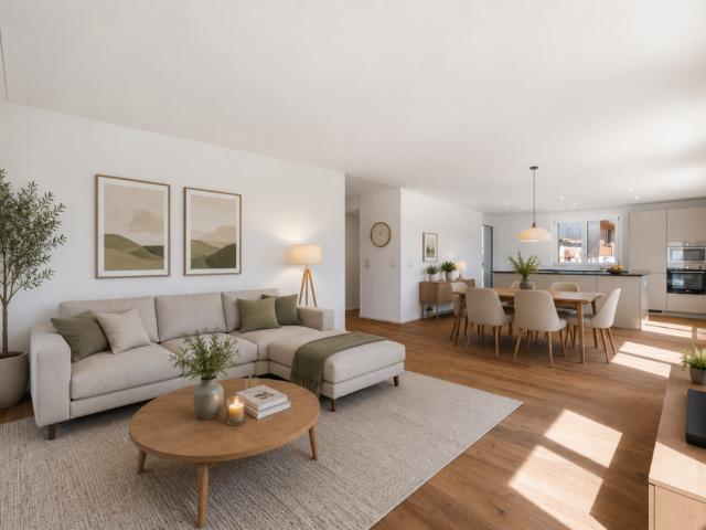 Neubauwohnung mit 3.5 Zimmern und hochwertigem Ausbaustandard