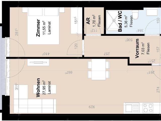 Neubauwohnung mit Balkon