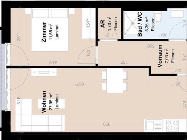 Neubauwohnung mit Balkon