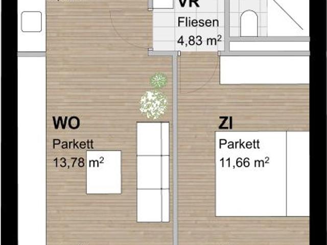 Neubauwohnung mit Balkon und Förderung im 3. Stock