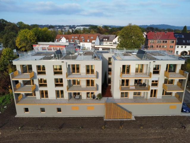 Neubauwohnung mit Balkon und zwei Bädern.
