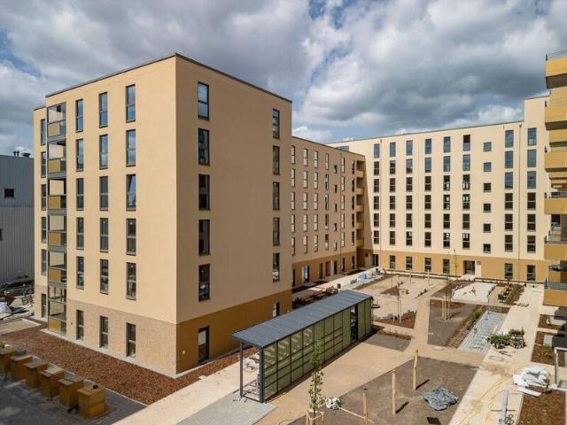 Neubauwohnung mit Fußbodenheizung und Balkon im Erstbezug / WBS 220 mit besonderen Wohnbedarf
