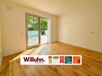 Neubauwohnung mit privatem Gartenanteil und ca. 28 m² großer Terrasse provisionsfrei