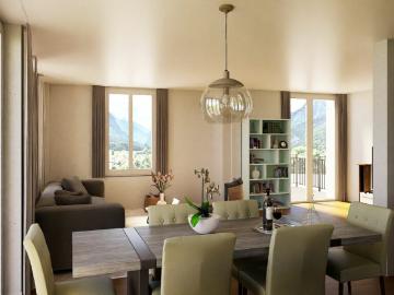 Neubau 3.5 Zimmerwohnung Nr. 3 mit Südbalkon Schönbühl 360° Wilderswil