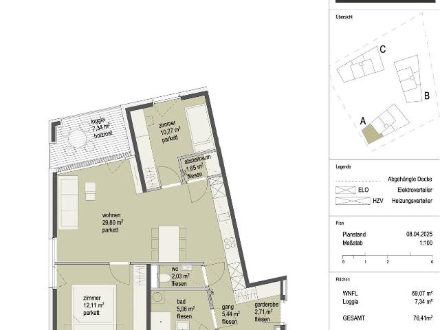 Neubau: 3 Zimmerwohnung in Kufstein Top A08