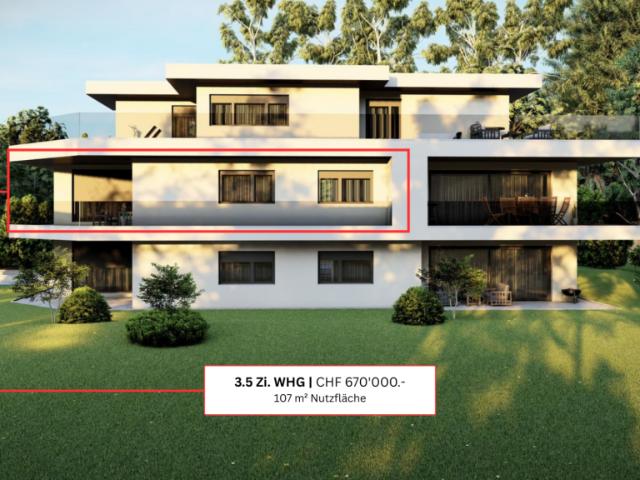 NEUBAU 3½ Zimmer | 107 m² Nutzfläche | 36 m² Terrasse