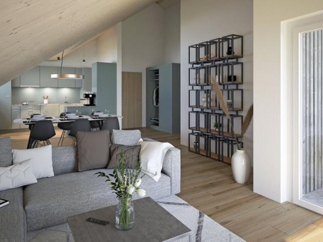 Neubau 3½ Zimmer Dachwohnung in Stüsslingen