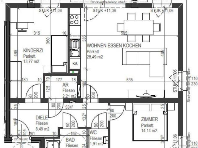 NEUBAU – 3 ZIMMER WOHNUNG MIT BALKON + 500€ KÜCHENGUTSCHEIN | SCHLÜSSELÜBERGABE IM NOVEMBER – ERSTE MIETE ERST AB JÄNNER 2027!