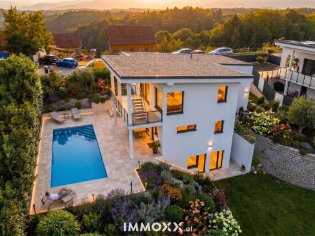Neubau 2020 am Lannachberg 166 m², Pool, Wärmepumpe, fertigstellen statt bauen Neubau 2020 mit Pool, 879 m² Grund