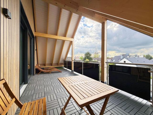 Neubau 2026 mit Wow Effekt! Voll möblierte 2 Zimmer Wohnung mit Loggia. Wohnen auf Zeit in Köln Urbach, Koln Amsterdam Apartments for Rent