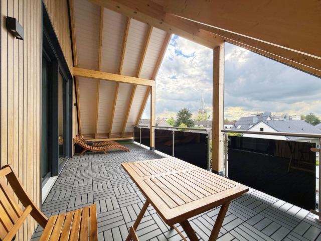 Neubau 2026 mit Wow Effekt! Voll möblierte 2 Zimmer Wohnung mit Loggia. Wohnen auf Zeit in Köln Urbach