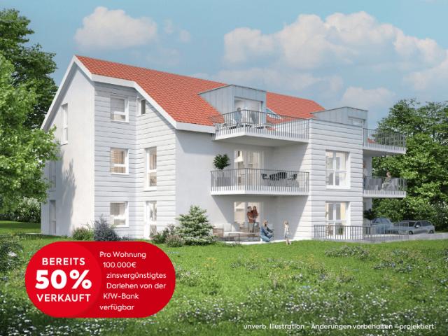 Neubau: 2½ Zimmer Wohnung mit moderner Ausstattung in zentraler Lage
