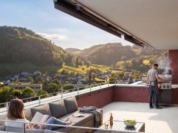 Neubau 4.5 Attika Wohnung mit Panoramablick