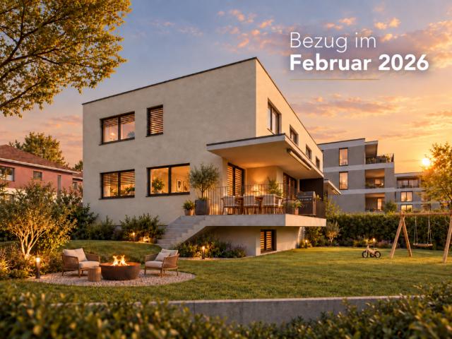 Neubau 5.5 Zi. Doppelhaushälfte an ruhiger, leicht erhöhter Lage