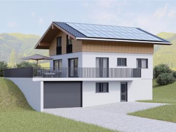 Neubau 5 Zimmer Einfamilienhaus angrenzend an die Landwirtschaftszone