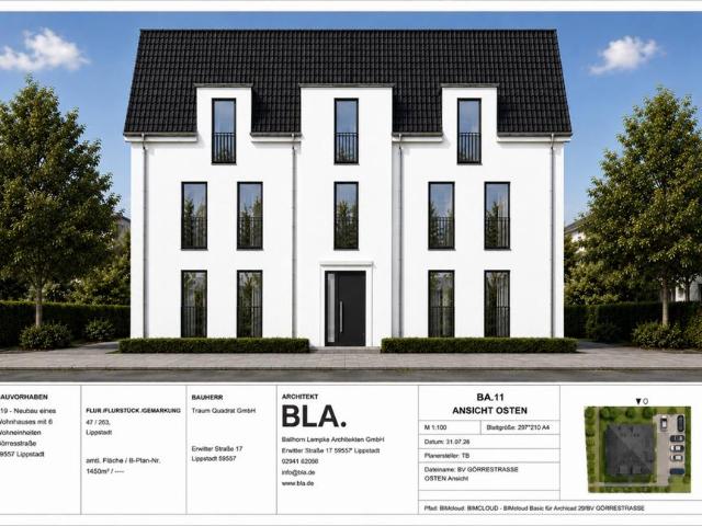 Neubau – 6 moderne Eigentumswohnungen in Lippstadt