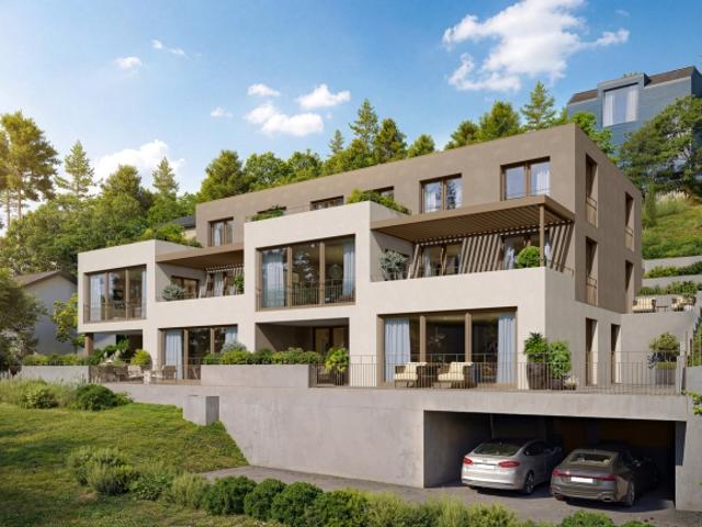 Neubau an attraktiver Hanglage 3.5 Gartenwohnung Seon