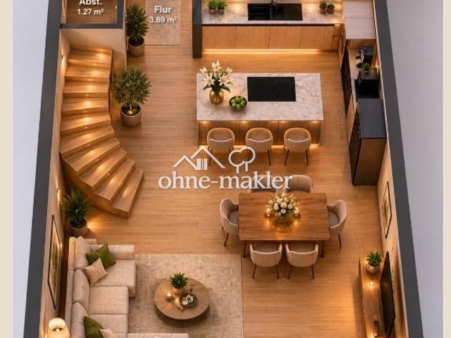 Neubau auf der Sonnenseite – KfW 55, Dachterrasse und Top Ausstattung