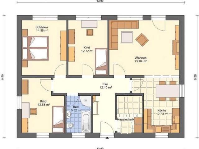Neubau! Bungalow mit 4 Zi. im Herzen von Biederitz, 482 m² Gst