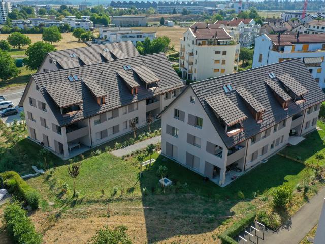 Neubau Gartenwohnung mit moderner Haustechnik und offenem Grundriss