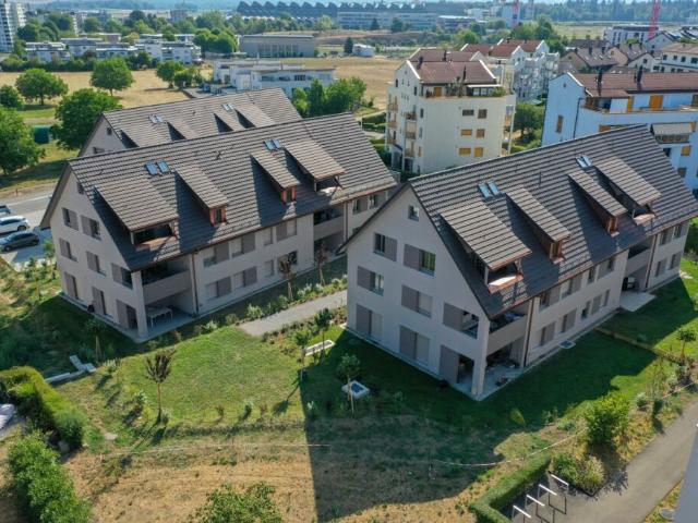 Neubau Gartenwohnung mit moderner Haustechnik und offenem Grundriss