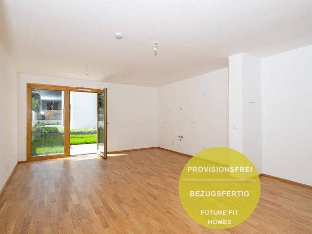 Neubau | Großzügige 1 Zimmer Wohnung mit ruhigem Garten in Innenhoflage
