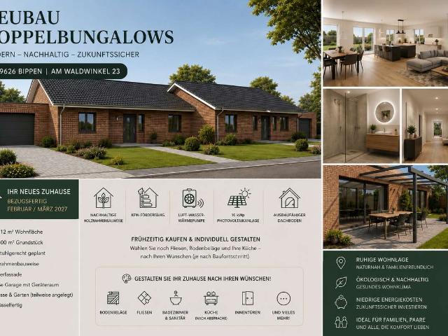 Neubau Doppelbungalows