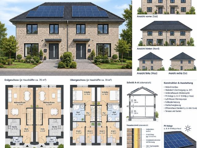 Neubau Doppelhaus ruhig und familienfreundlich in Bremen Oberneuland