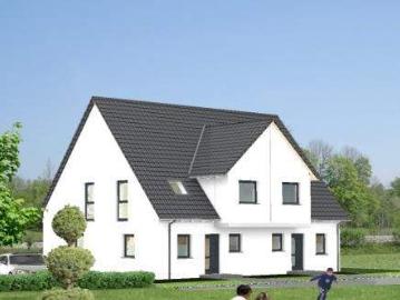 Neubau Doppelhaushälfte in Haibach als Ausbauhaus mit wunderschönem Grundstück
