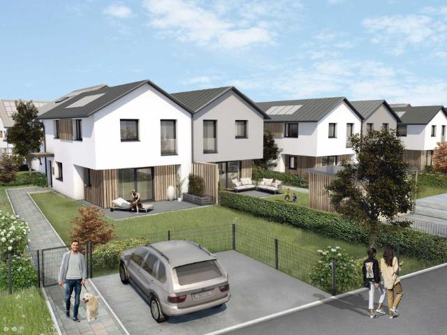 Neubau Doppelhaushälfte SONNENFELD Typ B: Idyllisches Wohnvergnügen für die ganze Familie