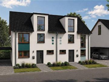 Neubau Doppelhaushälften Schlangen KfW55 Förderung möglich