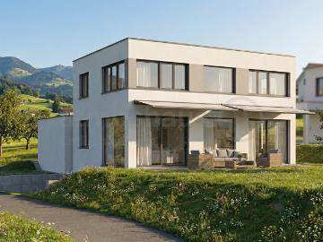 Neubau EFH in Moosleerau mit Garten und Galerie
